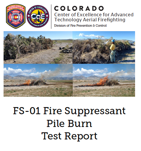 FS-01 Fire Suppressant Pile Burn Test Report FS-01 Fire Suppressant Pile Burn Test Report